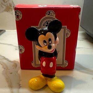 Vintage Enesco Mickey & Co. "Shy Mickey" Ceramic Figurine | 4” MIB